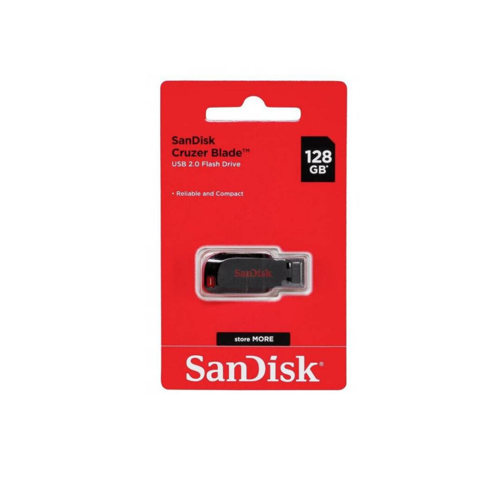 Pendrive Scandisk Usb Flashdrive 128 GB Cruzer blade