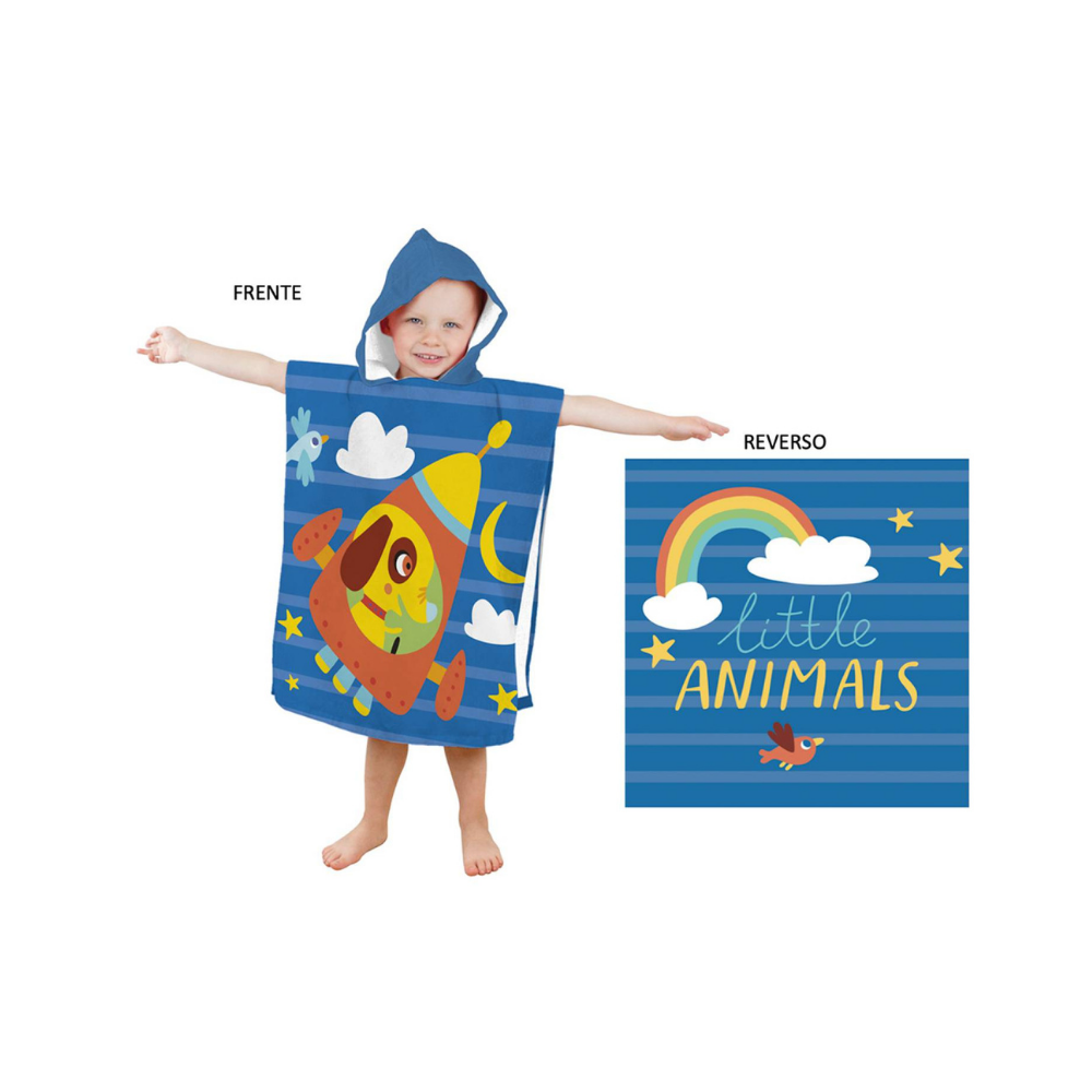 Toalla de Playa con Capucha Animals